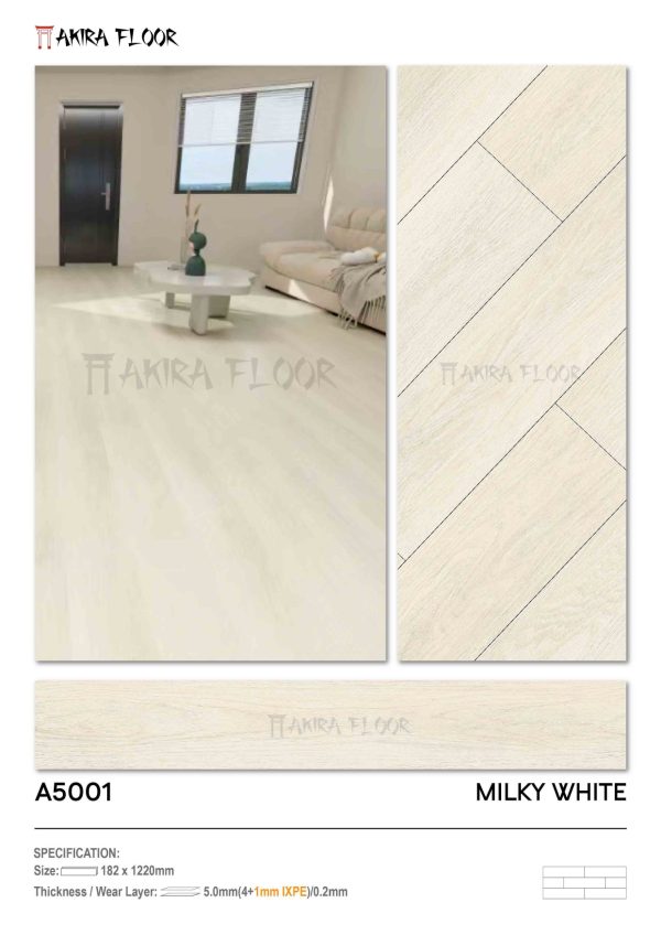 Lantai SPC AKIRA Motif Kayu - Gambar 8