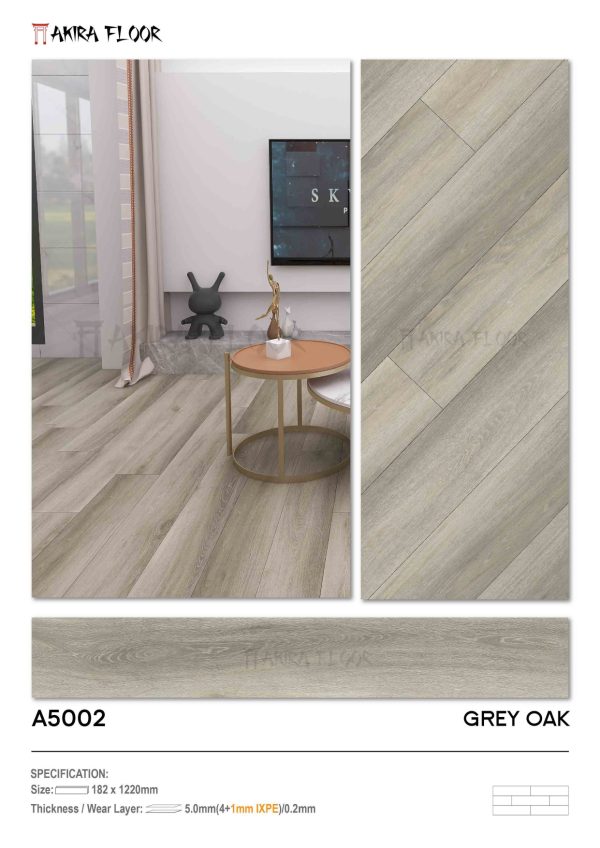 Lantai SPC AKIRA Motif Kayu - Gambar 9