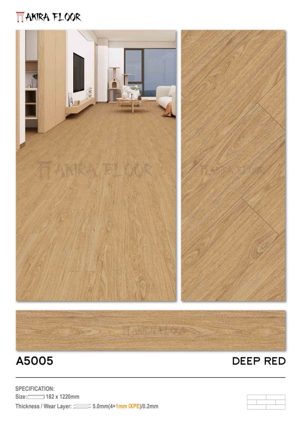 Lantai SPC AKIRA Motif Kayu - Gambar 7