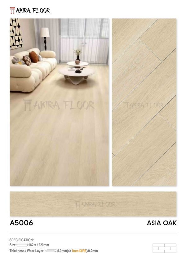 Lantai SPC AKIRA Motif Kayu - Gambar 6