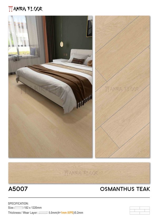 Lantai SPC AKIRA Motif Kayu - Gambar 5